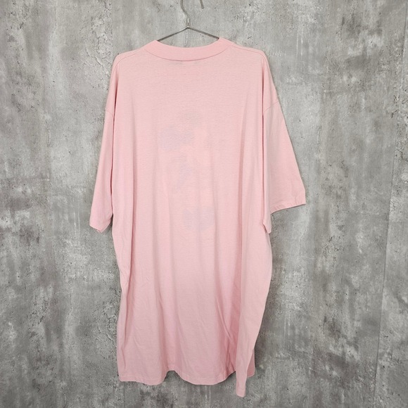 Vintage 80s 90s Disney Minnie Mouse Pink T Shirt USA Made 90s One Size Oversized - Picture 7 of 9